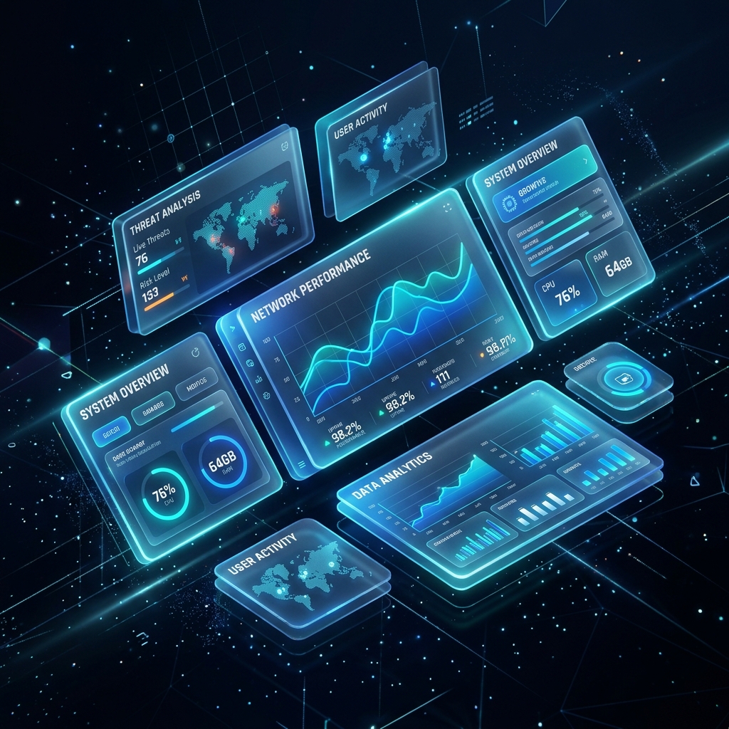 Abstract Dashboard UI