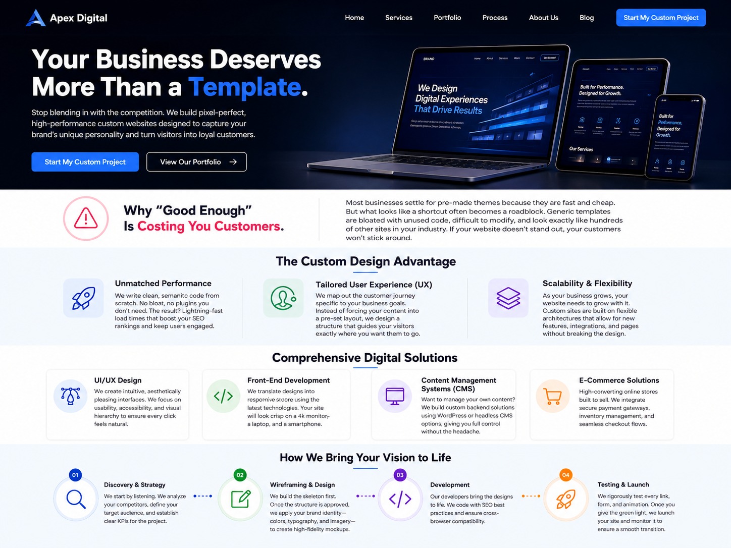 Custom website design