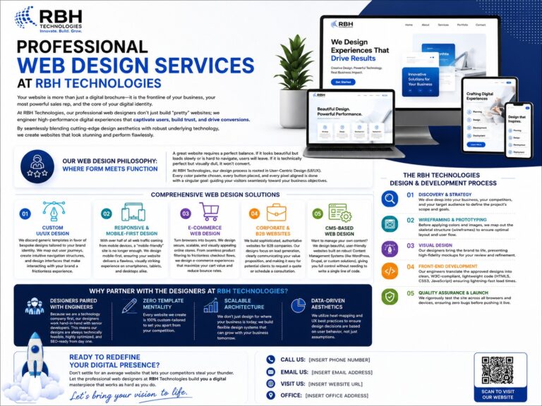 Professional Web Design Services at RBH Technologies
